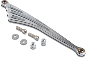 TUINCYN 31 cm windförmiger Schalthebel für Harley Street Tour Glides Electra Trikes (1984–2016) Motorrad-Schalthebel vorne (Chrom).