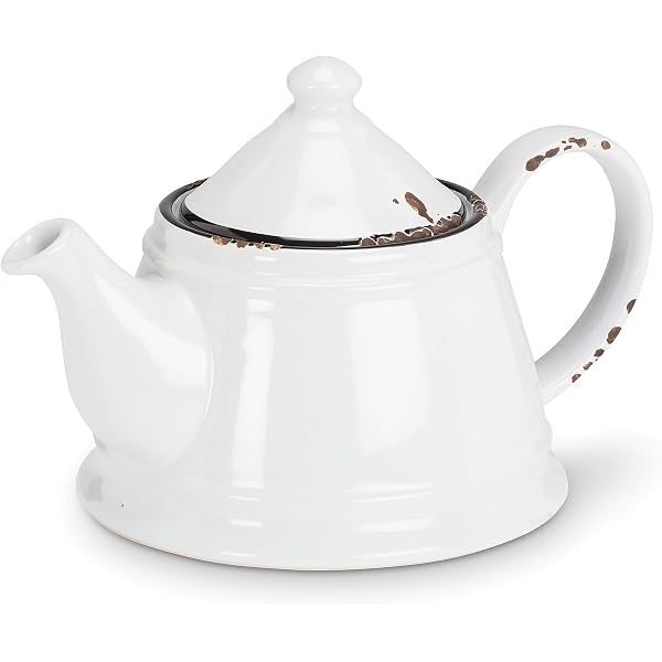 Villeroy & Boch For Me Teapot With Lid And Filter, Beautifully Shaped White Pot Made From Premium Porcelain, Dishwasher Safe, 44 Oz