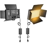 Coverzone 800 LED &Ccedil;ift Modlu Bataryalı ve Fişli Fotoğraf St&uuml;dyosu Işığı - Aydınlatma, G&ouml;rsel Fotoğraflama, Kamera, Youtuber, 
