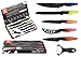 Produktbild Kricson Küchenmesser Set Edelstahl Profi 20 cm Klein Scharf Geschenkbox Messer Bunt Messerset 6 Stück mit Porzellan Gemüseschäler Rostfreies Leicht zu Reinigen für Küche Multifunktions (Mehrfarbig)