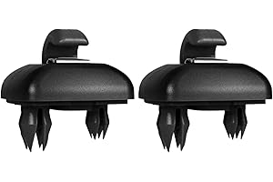 BINXIAOQIN 2 Stück Sonnenblende Clip (Schwarz),Sonnenblende Halterung,für Audi A1 A3 A4 A5 Q3 Q5 A7 B6 B7 B8 S4 S5,Sonnenblende Clip,Auto-Sonnenblendenhalterung,Haken Zubehör,Sonnenblendenzubehör,Blendfreie