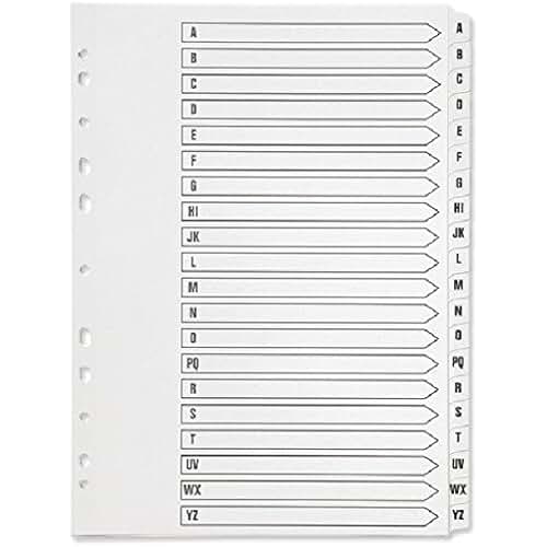 Amazon.co.uk alphabetical dividers