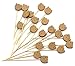 Price comparison product image PuTwo Handmade Cocktail Picks 100 Counts Brown Bear Cocktail Sticks Toothpicks Party Supplies - Bear