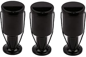 My Charity Boxes - Rounded Hand Held Plastic Collection Box. Charity Box. Money Donation Box (Black)