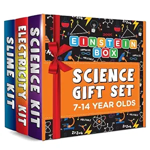 Einstein Box Science Gift Set of Slime Kit + Science Kit + Electricity Kit | Toys for Boys and Girls for 5, 6, 7, 8, 9, 10 and Above | Learning and Educational Toys