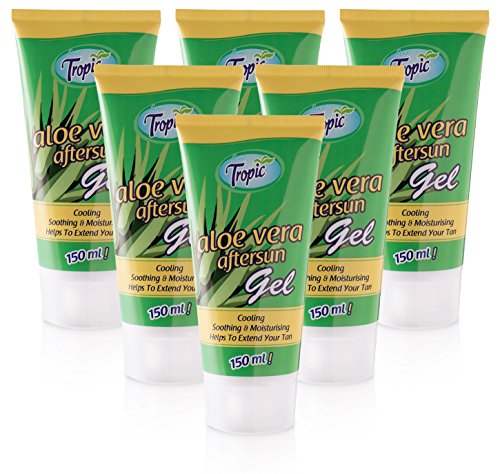 Sun Tropic Aloe Vera After Sun Moisturising Gel, 150 ml - Pack of 6