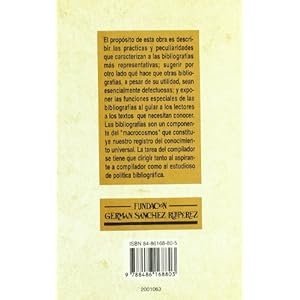 Bibliografías : sus objetivos y métodos