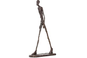 NILEEBUKER Brons Giacomettis Walking Man staty berömd abstrakt skulptur kopia heminredning 25 cm H