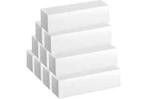 ‎INLAQ INLAQ® Blok Polerski Pilnik Polerka do Żelu Akrylu i Klasycznej Stylizacji Lakieru do Paznokci Wyrównanie Powierzchni Paznokcia Ziarnistość 100/100 Premium Jakość - 10 Sztuk Biały