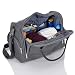 LCP Kids 668 Baby Changing Bag SYDNEY grey Diaper with carry handle, waterproof mat and universal fixing for strollers