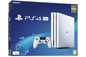 Sony PS4 Pro 1TB White - PlayStation 4 Pro Glacier White (Renewed)