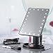 Produktbild Enletsrt – 360 ° drehbar 22 LED Touch-dimmbar Schreibtisch Kosmetik Make-up Spiegel Spiegel Beleuchtung Kit Touch-Screen Lichtsteuerung Schminktisch Lampen Make-up Spiegel mit Beleuchtung schwarz