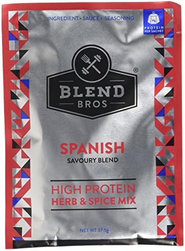 Blend Brothers 37.5 g High Protein Herb and Spice Mix Spanish Savoury Blend - Pack of 10 Sachet