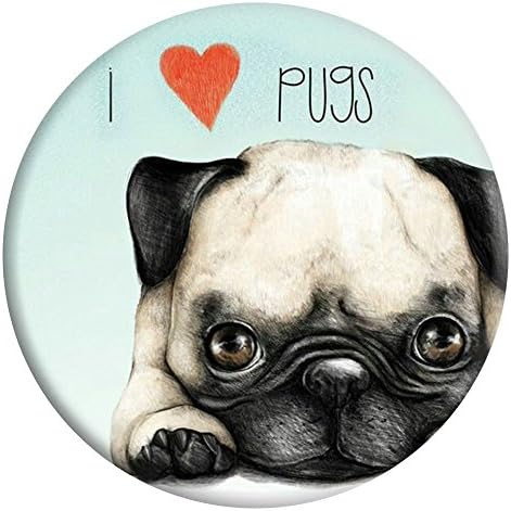 ShuangYuan Stylish Phone Holder and Mounts,Expanding Stand and Grip Pop Mount Socket for Smartphones&amp;Tablets-Pug Dog