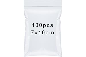 XINSHENG 100 pezzi Sacchetti Plastica Richiudibili Bustine Trasparenti Piccole 7 * 10cm Sacchetto Sigillato Chiusura Ermetica Piccoli Polietilene con Zip Bags