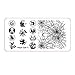 Nail Art Ularma Halloween DIY Nail Art Image Stamp Stamping Plates Manicure Template (A)