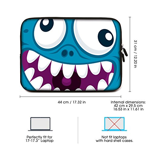 Sidorenko Laptop Tasche f  r 17 - 17 3 Zoll   Universal Notebooktasche Schutzh  lle   Laptoptasche aus Neopren  PC Computer H  lle Sleeve Case Etui  H