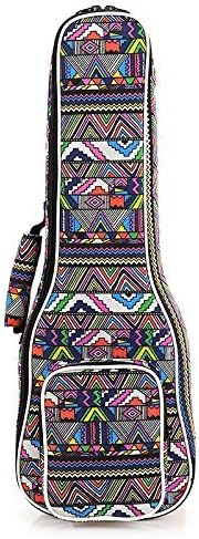 The Young® Ukulele Bag Woven Pattern Folk Design Ukulele Bag Case Padded Bag (21 inch/56*20cm)