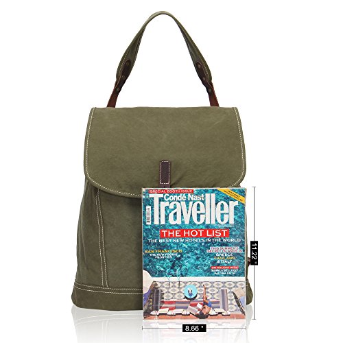 Veevan Unisex Große Kapazität Retro Canvas Rucksack - 7
