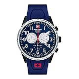 Swiss Alpine Military by Grovana Herrenuhr Chrono 10 ATM Blue 7082.9875SAM