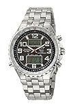 ETT Eco Tech Time Funk Solar Weltzeit Herren Uhr Chronograph mit Edelstahl Armband EGS-11328-81M