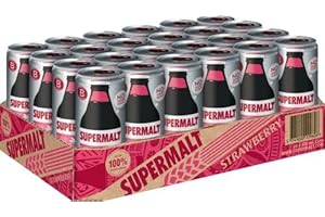Supermalt Strawberry, No Added Sugar, 24 x 330 ml