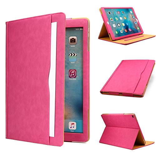 Original Urcover® Tasche Smart Cover iPad Pro 12.9 Zoll ( 2015 /2016 Version) Schutz Hülle Case [Sleep / Wake Funktion] und inkl Displayschutzfolie & Zubehör | Pink