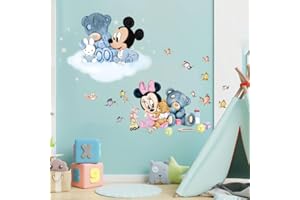 KIBI STORE Kibi 2PCS Adesivi Muro Adesivi Muro Adesivo Da Parete Camera Da Letto Bambini Stickers Muro Bambini Adesivi Muro