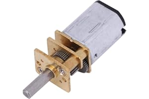 WALFRONT DC 12V 2000RPM N20 Moteur à Engrenages Moteur de Réduction de Vitesse à Couple Elevé Micro Boite de Vitesse Moto-reducteur en Métal pour RC modèle de voiture, Robot, engrenage en métal DIY