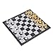 Produktbild Schachspiel, Internationales Tragbares Klappschachbrett Set mit Schönen Gold Silber Schachfiguren