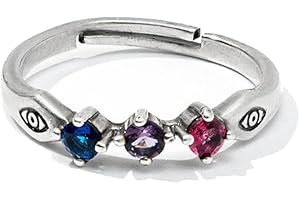 GAUEIOUR Gojo Satoru Cosplay Ring - Devil's Eye Ring Accessory with Diamond Inlaid Copper