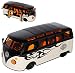 Produktbild VW Volkswagen T1 Beige Schwarz Harley Davidson Samba Bully Bus 1950-1967 1/25 1/24 Maisto Modell Auto mit individiuellem Wunschkennzeichen