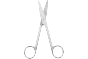 Hemobllo Medizinische Edelstahlchirurgische Schere 6.3 Zoll Gerade Klinge Für Chirurgische Eingriffe Und Veterinärbedarf