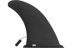 HOLEMZ Longboard Finne Kunststoff Boards Finne Flossen Schwarz Stand Up SUP Ersatz Nylon Thruster Kajak Fin für Surfbrett Paddleboard Wiederverwendbar