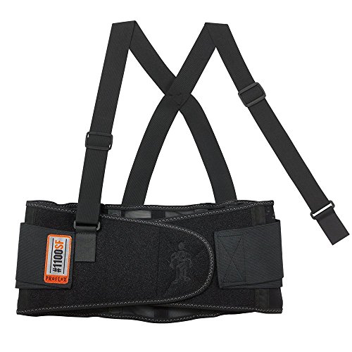 Preisvergleich Produktbild Ergodyne ProFlex 1100SF Standart Elastan Rückenbandage / Rückenstützgürtel, Farbe: Black, Größe: XXXXL