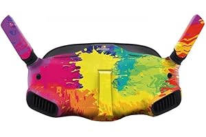 Pidynx Schutzaufkleber für DJI Avata Brillen, stilvolles Camouflage-Muster der Brille, PVC-Material (Aquarell-Burst)