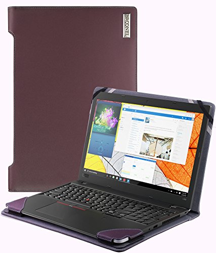 Broonel - Profile Series - Purple Leather Luxury Laptop Case For The Dell Latitude 3390 2-in-1