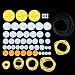 Produktbild WOSKY 2mm Hole Plastic Belt Pulley Gears Combination Modulus Package Rubber Belts Band Plastic Model Accessories for DIY Robots Cars RC Toy Car Airplane