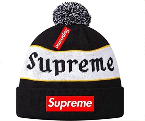 New Season Sports Beanie Cuffed Winter Knit Cap(black)