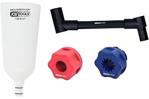 KS Tools Zestaw lejków olejowych z ramieniem obrotowym do VAG, 4 szt