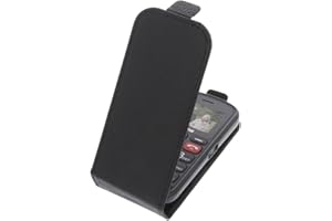 foto-kontor Custodia Compatibile con Artfone CS181 Modello Tascabile Stile Flip Cover Nero