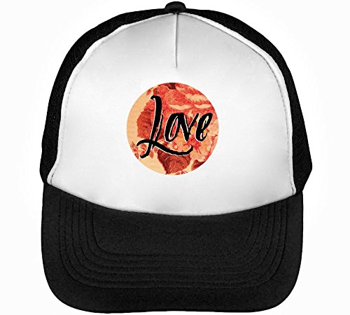 Preisvergleich Produktbild Red Graphic Trucker Cap Herren Damen Schwarz weiß Snapback