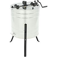 LYSON Manuelle 4 Waben Honigschleuder Ø600 universal Tangentialschleuder mit Handantrieb, Honigextractor aus Edelstahl…