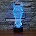 Produktbild Pferd 3D Lampe Optische LED Täuschung Nachtlicht,Yunplus 7 Farbwech mit Acryl Flat & ABS Base & USB-Ladegerät ändern Berühren Sie Botton Schreibtisch lampe Tischleuchte (horse-5)