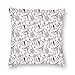 Produktbild Papalikz Eiffel Throw Pillow Cushion Cover,Love In The City Paris French Bridal Composition Romantic Travel Pink Blossoms,Decorative Square Accent Pillow Case 16"x16"