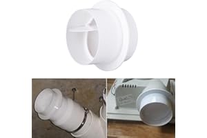 DAZZLEEX Valvola antiritorno con valvola di non ritorno per ventilazione (120 mm), 80 mm, 100 mm, 110 mm, 120 mm, 150 mm, 200 mm