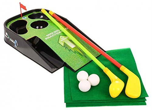 BSD Golf Spielset für Kinder Kunststoff Minigolf Spielzeug mit Lichteffekte