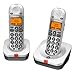 Produktbild AUDIOLINE BigTel 202 snurloses Großtastentelefon mit zwei Mobilteilen