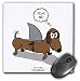 Produktbild Reichhaltige Mittagessen diesslins Cartoons – OTL – Weiner Hund mit Ein Haie Fin – Mousepad (MP _ 164020 _ 1)