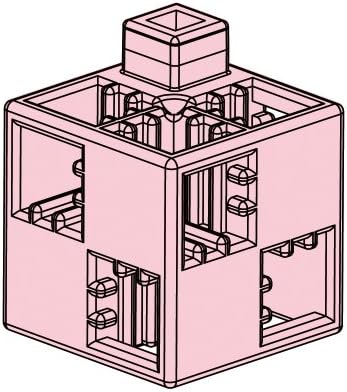 Artec Atekku block basic square 24P light pink (japan import)